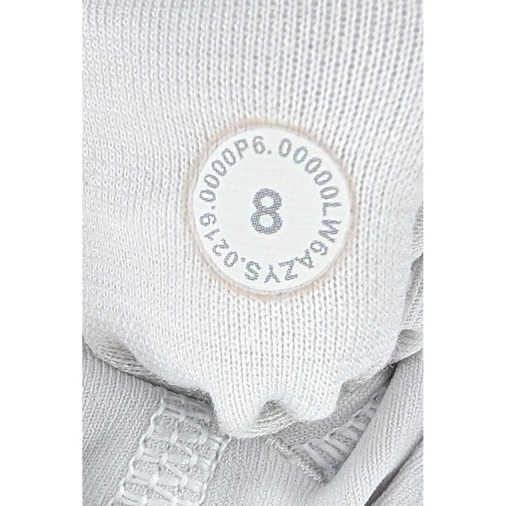 Lululemon White Mesh Panel Leggings Size 8 Wunder Under HR Crop 21"Mesh - Picture 5 of 5
